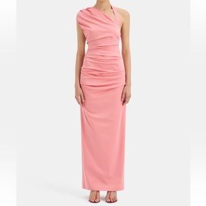 NWT SIR Pink Giacomo Gathered Gown
